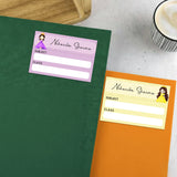 Mini School Book Labels - Cute Princess
