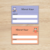 Mini SchoolBook Labels - Sweet Owl
