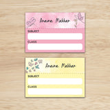 Mini School Book Labels - Magical Butterfly