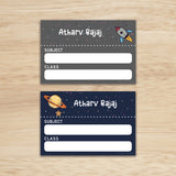 Mini School Book Labels - Space