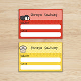 Mini School Book Labels -Little Kawai