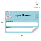 Mini School Book Labels - Cute Llama