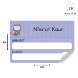 Mini SchoolBook Labels - Sweet Owl