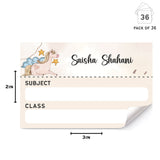 Mini SchoolBook Labels - Unicorn Shine