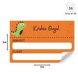 Mini School Book Labels - Dino Colours