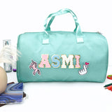 Name motif Travel Duffel bag - Mint Green
