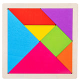 Wooden Tangram Puzzle for Mind Development pattern Educational Toy