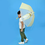 Olive Green, Translucent Rock and Roll Kelly Jo Teddy print with polka dots, Rain and All-season Umbrella for Kids & Adults