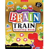 Brain Train Activity Book for Kids Age 3+ - With Colouring Pages, Mazes, Puzzles and Word searches Activities