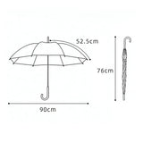 Panda Police Transparent Style Blue Umbrella for Kids