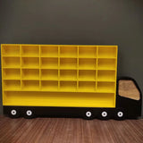 Monster Truck Garage - 25 Slots - Toy Cars Organizer, Storage for Cars, Hot Wheels Organizer,  Kids Room Decor