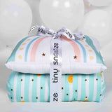Organic Pillow & Bolsters- Colorful Rainbow