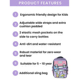 Pink Astro School Backpack for Kids
