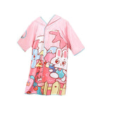 Pink Bunny Lightweight Microfibre Hooded Swim Poncho/ beach coverup towel for Kids