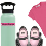 Camping Labels Pack - Pink Confetti