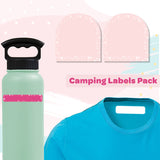 Camping Labels Pack - Pink Confetti