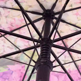 Pink Hydrangea Bunch Floral Print Translucent All-season Umbrella for kids & Adults