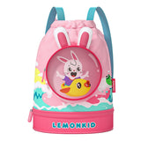 Pink Kids Bunny ears, waterproof Swimming Bag/Beach Bag