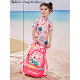 Pink Rabbit Face, Waterproof Swimming Bag/ Beach Bag