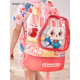 Pink Rabbit Face, Waterproof Swimming Bag/ Beach Bag