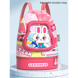 Pink Rabbit Face, Waterproof Swimming Bag/ Beach Bag