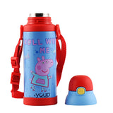 Youp Stainless Steel Yellow Orange Color Peppa Pig Kid Insulated Double Wall Sipper Bottle Logan - 500 ml