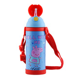 Youp Stainless Steel Yellow Orange Color Peppa Pig Kid Insulated Double Wall Sipper Bottle Logan - 500 ml