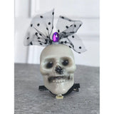 Purple Bling Skull Alligator Clip Halloween Accessory for Halloween Party