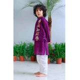 Traditional Pichwai Printed Bundhgala and Kurta Set