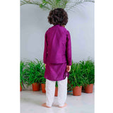 Traditional Pichwai Printed Bundhgala and Kurta Set