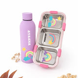 Bottle Tiffin Combo - Rainbow