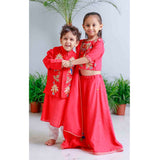 Pink Floral Applique Lehnga Set