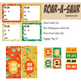 Roar-a-Saur Theme Label Set