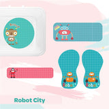 Mini Label Pack - Robot City