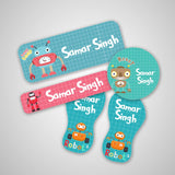 Mini Label Pack - Robot City