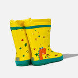 Rock n Roll Dino Flexible Rubber Rain Gumboots for Toddlers and Kids