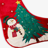 Snowman With Tree Stocking