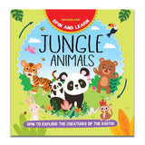 Spin and Learn Jungle Animals: A Fun and Interactive Activity Book with Spinning Dial for Kids