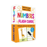 Flash Cards Numbers - 30 Double Sided Wipe Clean Flash Cards for Kids (With Free Pen)
