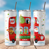 Skinny Tumbler - Santa