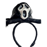 Scary Ghost theme Led Light & Voice operated Headband Halloween Party Hair Accessory