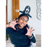 Scary Ghost theme Led Light & Voice operated Headband Halloween Party Hair Accessory