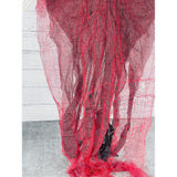 Scary Red Hanging Long Haired Floating Ghost, Halloween Decor