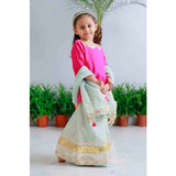 Pomegranate Striped Sharara Set