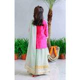 Pomegranate Striped Sharara Set