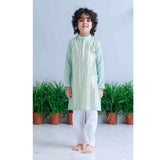 Midnight Gold Applique Kurta Set