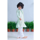 Midnight Gold Applique Kurta Set