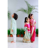 Midnight Gold Applique Kurta Set