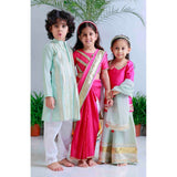 Midnight Gold Applique Kurta Set