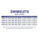 Blue & Red Full Length Swimwear for Teens & Adults with UPF 30+
